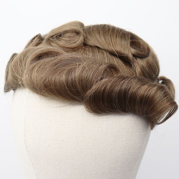 2020 men's hair wig fine mono lace npu indian natural human hair toupee men prosthetic hair replacement systems for male wig, Black
2020 men's hair wig fine mono lace npu indian natural human hair toupee men prosthetic hair replacement systems for male wig, Black