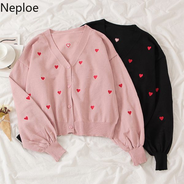 neploe sweater cardigan coat 2020 love heart embroidery knitwear jacket single breasted long sleeve v-neck knit outwear 4b552, White
neploe sweater cardigan coat 2020 love heart embroidery knitwear jacket single breasted long sleeve v-neck knit outwear 4b552, White