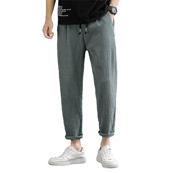 casual pants men pure linen loose straight pants young men's summer new trousers men's trousers harem male streetwear, Black
casual pants men pure linen loose straight pants young men's summer new trousers men's trousers harem male streetwear, Black