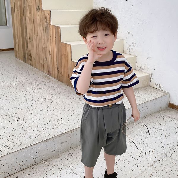 fzlmq boys' children's underpants pullover short sleeve 2020 summer new baby striped base shirt children's western style roun, Blue
fzlmq boys' children's underpants pullover short sleeve 2020 summer new baby striped base shirt children's western style roun, Blue