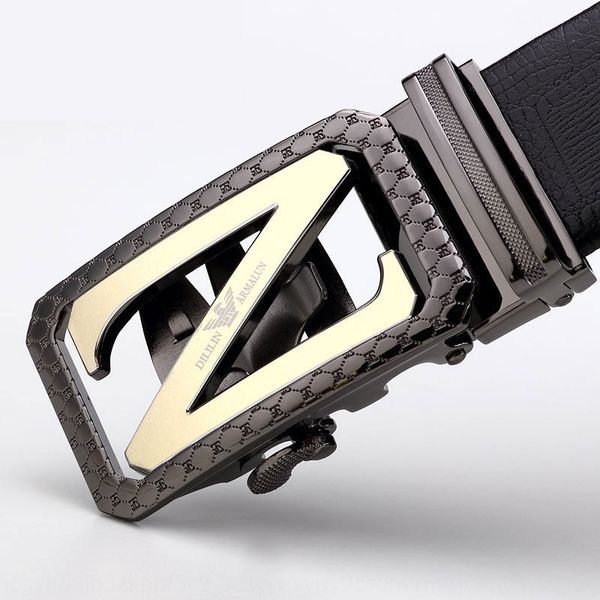 new men's leather new men's cowhide crocodile pattern automatic buckle belt casual youth fashion z buckle belt, Black;brown
new men's leather new men's cowhide crocodile pattern automatic buckle belt casual youth fashion z buckle belt, Black;brown