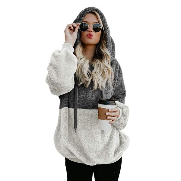 autumn explosions europe and america stitching color casual loose bat sleeves large size hooded sweater thickening, Black
autumn explosions europe and america stitching color casual loose bat sleeves large size hooded sweater thickening, Black