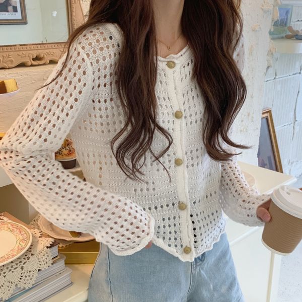 summer 2020 new korean version short section thin section wild sunscreen cardigan sweater long sleeve, White
summer 2020 new korean version short section thin section wild sunscreen cardigan sweater long sleeve, White