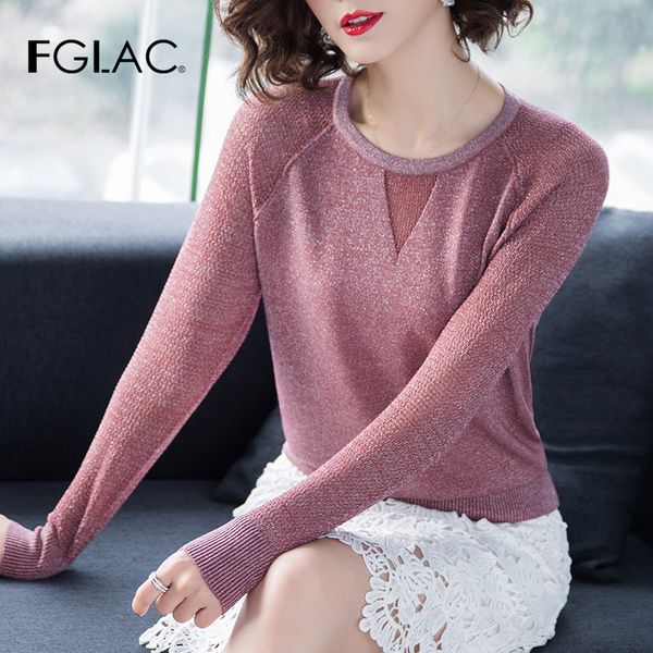 fglac women pullovers fashion casual long sleeve knitted sweater elegant slim solid color autumn women sweater, White;black
fglac women pullovers fashion casual long sleeve knitted sweater elegant slim solid color autumn women sweater, White;black