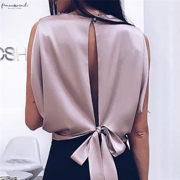 vogue women satin back bowknot lace up blouses sleeveless short blouse new female high street fashion femme chic, White
vogue women satin back bowknot lace up blouses sleeveless short blouse new female high street fashion femme chic, White