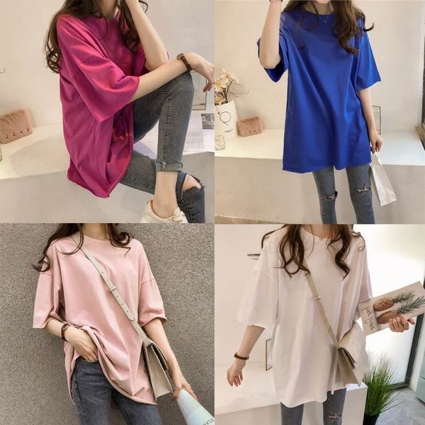 8dxll candy-color candy candyed short-sleeved women's 2020 summer new korean style large version solid color loose all-match student ha, White
8dxll candy-color candy candyed short-sleeved women's 2020 summer new korean style large version solid color loose all-match student ha, White