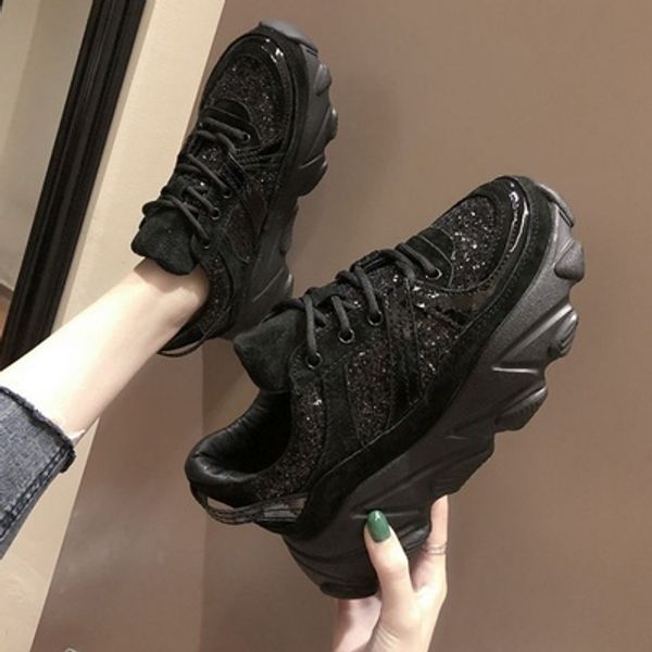 daddy shoes women's autumn 2020 new all-match casual platform large size sports flat shoes, Black
daddy shoes women's autumn 2020 new all-match casual platform large size sports flat shoes, Black