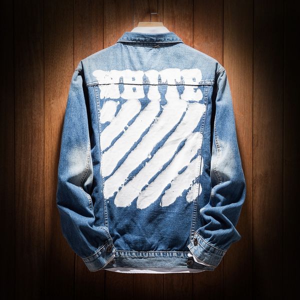 fashion brand loose washed old punk rock for men fashion brand loose denim washed old punk rock denim for jacket jacket men, Black;brown