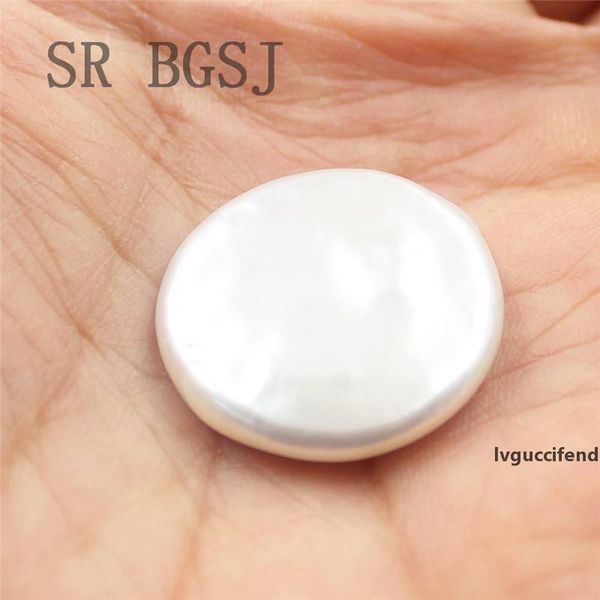 sr 1 piece 18-22mm aaa natural white coin button freshwater pearl bead no hole t200507
sr 1 piece 18-22mm aaa natural white coin button freshwater pearl bead no hole t200507