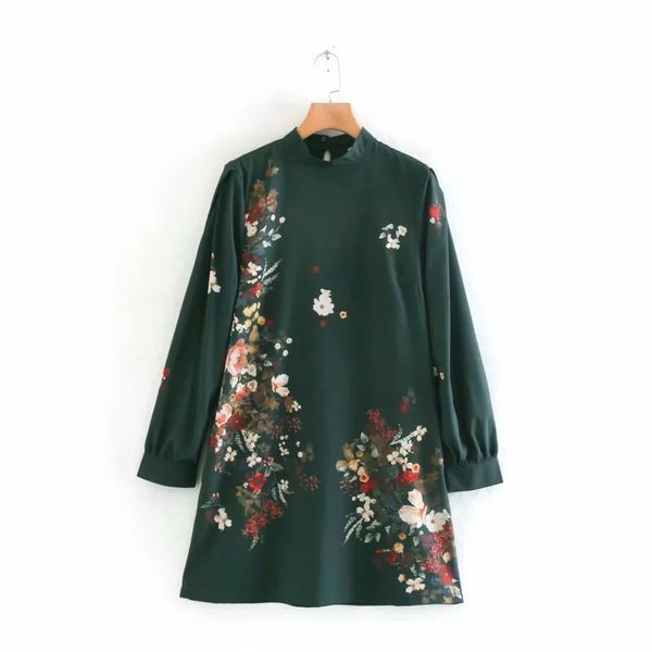 flower printing women loose mini dress 2020 autumn leisure lady stand collar long sleeve elegant dresses d3730, Black;gray
flower printing women loose mini dress 2020 autumn leisure lady stand collar long sleeve elegant dresses d3730, Black;gray
