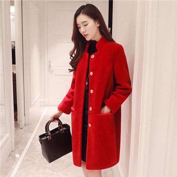 2020 women new winter real composite sheep shearing fur coat genuine wool jacket leather liner outwear long solid coats a231, Black
2020 women new winter real composite sheep shearing fur coat genuine wool jacket leather liner outwear long solid coats a231, Black