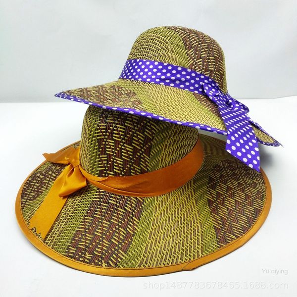 women's korean style sun straw sun sunshade hand-made straw hat anti-blocking beach hat seasonal goods, Blue;gray
women's korean style sun straw sun sunshade hand-made straw hat anti-blocking beach hat seasonal goods, Blue;gray