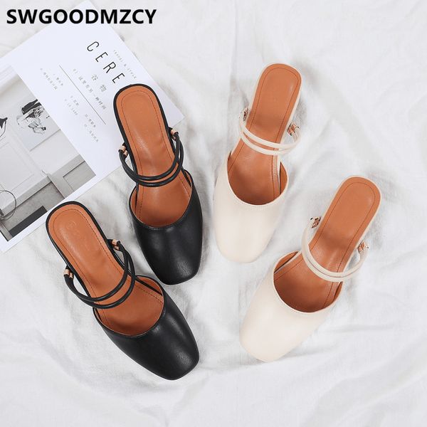 mules shoes women leather slippers high heel slippers ladies shoes block heel fashion cute sepatu wanita ayakkabi, Black
mules shoes women leather slippers high heel slippers ladies shoes block heel fashion cute sepatu wanita ayakkabi, Black