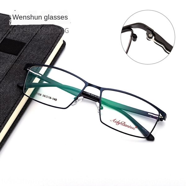 new 7708 half large myopia glasses business men's metal frame myopia glasses frame, Silver
new 7708 half large myopia glasses business men's metal frame myopia glasses frame, Silver