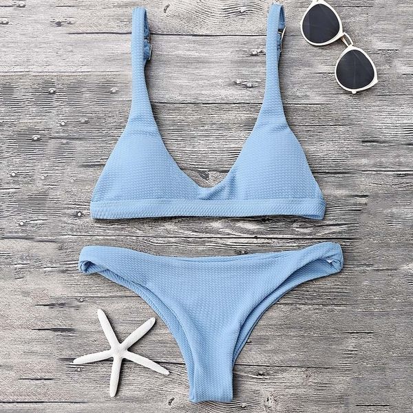 woman bikini set push up padded scoop neck woman swimwear solid color beachwear brazilian bathing maillot de bain femme, White;black
woman bikini set push up padded scoop neck woman swimwear solid color beachwear brazilian bathing maillot de bain femme, White;black