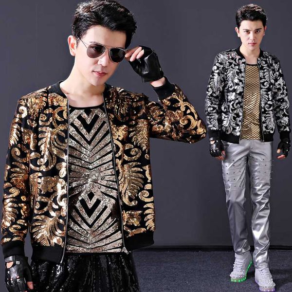 2020 bar hip-hop costume male singer rock personality trend young host jazz dance costume jacket, Black;brown
2020 bar hip-hop costume male singer rock personality trend young host jazz dance costume jacket, Black;brown