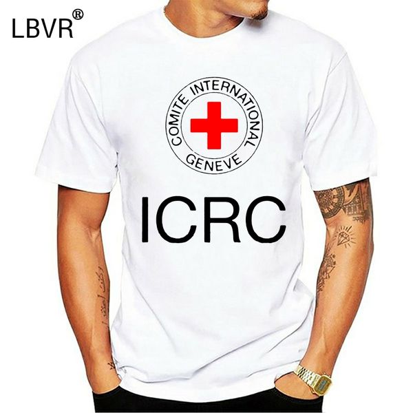 icrc international committee of the red cross t-shirt, White;black 
icrc international committee of the red cross t-shirt, White;black