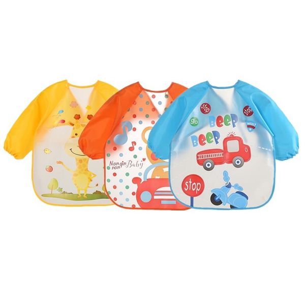 3pcs pack baby eating clothing eva bibs children's long sleeves feeding smock dining wear baby apron qd41 y200710
3pcs pack baby eating clothing eva bibs children's long sleeves feeding smock dining wear baby apron qd41 y200710
