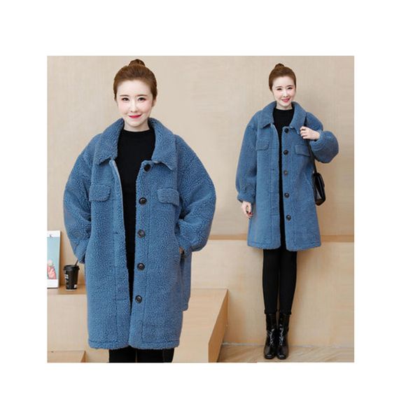 autumn winter outwear imitate lambskin mid-length thicken plus size single-breasted casual loose long-sleeved warm overcoat d62, Black
autumn winter outwear imitate lambskin mid-length thicken plus size single-breasted casual loose long-sleeved warm overcoat d62, Black