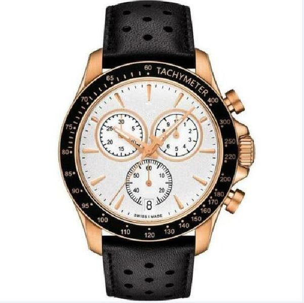 t106.417.36.031.00 v8 t-sport rose gold & black chronograph mens watch, Slivery;brown