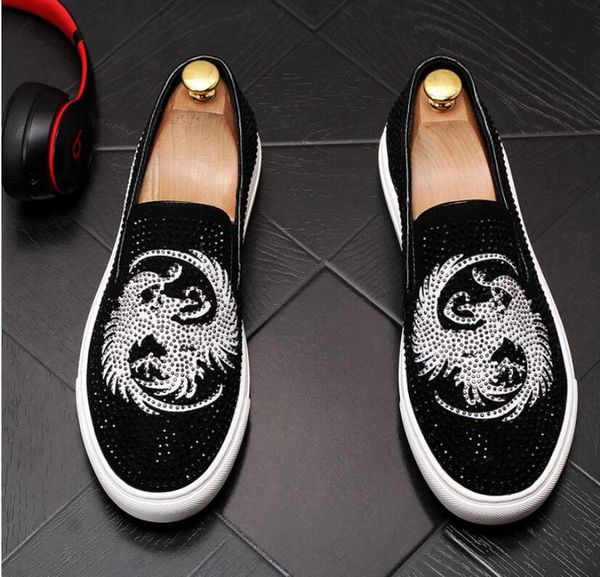 men glitter shoes mens fashion rhinestone casual flats men's designer dress shoes sequined loafers men's platform driving, Black
men glitter shoes mens fashion rhinestone casual flats men's designer dress shoes sequined loafers men's platform driving, Black