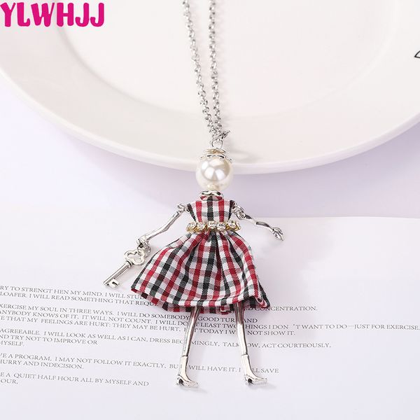 ylwhjj 2020 new cute dress plaid doll long necklaces & pendant multiple colour brand girls baby metal maxi fashion jewelry, Silver
ylwhjj 2020 new cute dress plaid doll long necklaces & pendant multiple colour brand girls baby metal maxi fashion jewelry, Silver