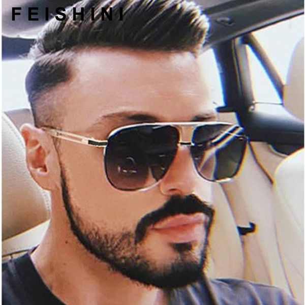 feishini celebrity sunglasses men brand design retro metal frame gradient colorful lens fashion male sun glasses shield original, White;black
feishini celebrity sunglasses men brand design retro metal frame gradient colorful lens fashion male sun glasses shield original, White;black