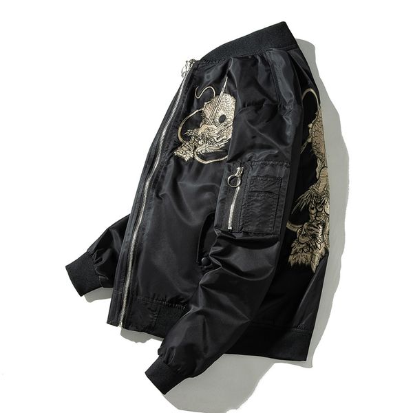 jackets women lover men coat spring autumn embroidery dragon casual mens pilot bomber jacket male embroidered, Black;brown
jackets women lover men coat spring autumn embroidery dragon casual mens pilot bomber jacket male embroidered, Black;brown