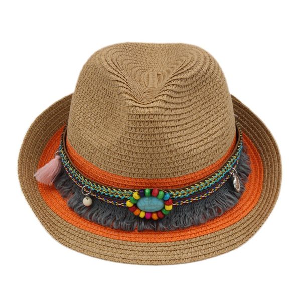 new summer straw fedora trilby hat panama beach sun hat gangster jazz cap, Blue;gray
new summer straw fedora trilby hat panama beach sun hat gangster jazz cap, Blue;gray