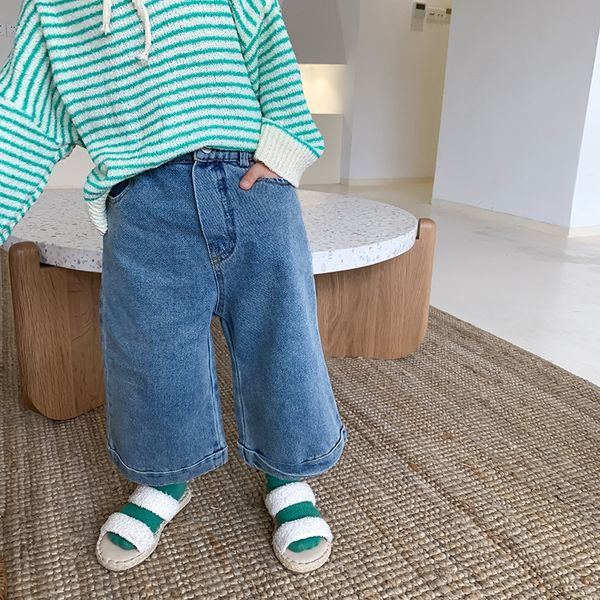 cmkzt children's 2020 season new wide leg pants korean style boys' and girls' jeans wide leg pants children's and girls, Blue
cmkzt children's 2020 season new wide leg pants korean style boys' and girls' jeans wide leg pants children's and girls, Blue