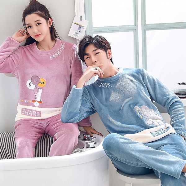 season flannel couple pajamas men's and women's long-sleeved thickened home clothes set coral fleece home clothes set, Blue;red
season flannel couple pajamas men's and women's long-sleeved thickened home clothes set coral fleece home clothes set, Blue;red