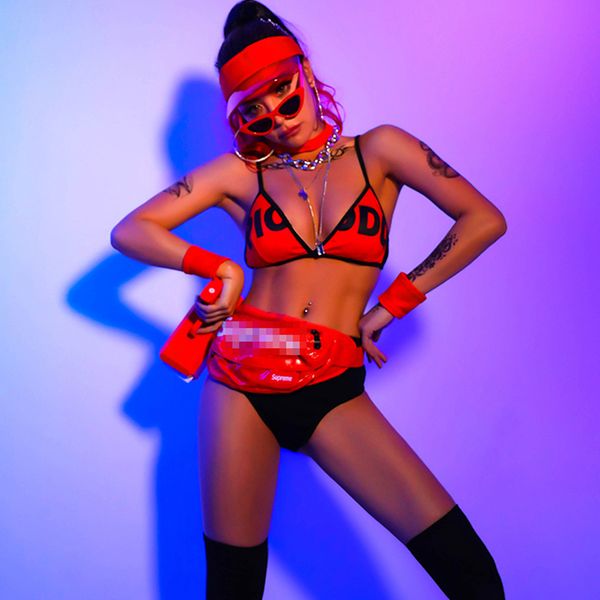 bikini women jazz hip-hop dance costume nightclub party performance wear female singers dj ds holographic costumes dl6265, Black;red
bikini women jazz hip-hop dance costume nightclub party performance wear female singers dj ds holographic costumes dl6265, Black;red