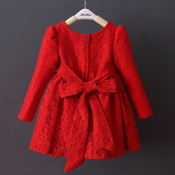 dfxd toddler girl dresses spring long sleeve red full lace cotton big bowknot princess dress kids thick wedding party dress 2-8y t200709, Red;yellow
dfxd toddler girl dresses spring long sleeve red full lace cotton big bowknot princess dress kids thick wedding party dress 2-8y t200709, Red;yellow
