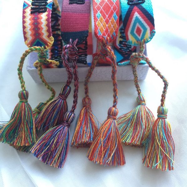 rainbow color bracelet women woven friendship bracelets summer camping washable bracelet with tassels and adjustable sizes, Golden;silver
rainbow color bracelet women woven friendship bracelets summer camping washable bracelet with tassels and adjustable sizes, Golden;silver
