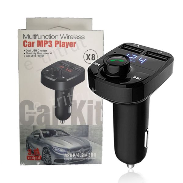 x8 fm transmitter aux modulator bluetooth handscar kit car audio mp3 player with 3.1a quick charge dual usb car charger accessorie mq30
x8 fm transmitter aux modulator bluetooth handscar kit car audio mp3 player with 3.1a quick charge dual usb car charger accessorie mq30