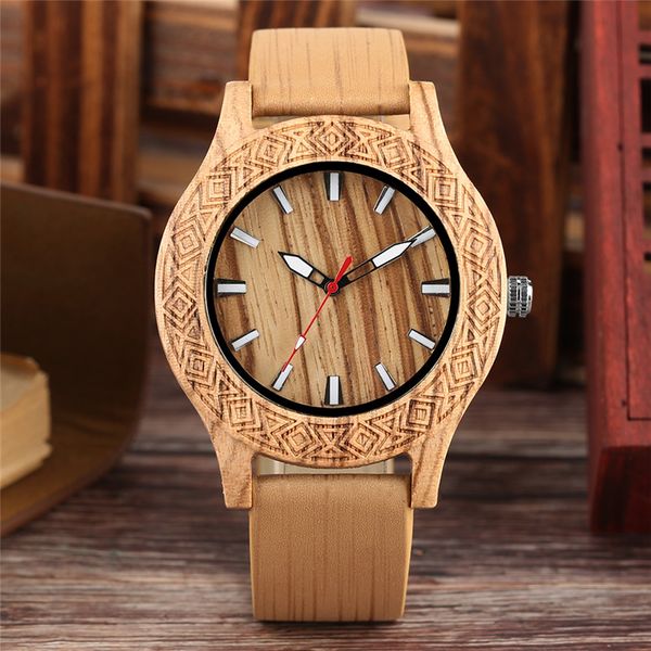 creative handmade nature wood watch men's bamboo wrist watch quartz analog display brown leather bracelet strap gift luminous hands, Slivery;brown
creative handmade nature wood watch men's bamboo wrist watch quartz analog display brown leather bracelet strap gift luminous hands, Slivery;brown