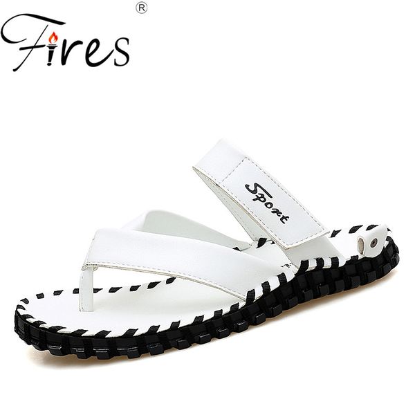 fires men summer slippers leather flip flops breathable flat shoes zapatillas de hombres man's lightweight loafers, Black
fires men summer slippers leather flip flops breathable flat shoes zapatillas de hombres man's lightweight loafers, Black