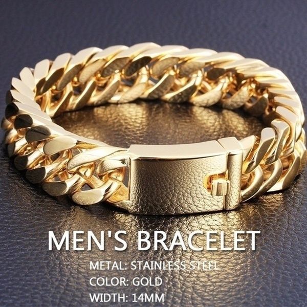 simple and stylish 18k gold chain bracelet cuba retro men and women weaving bracelet wedding jewelry, Golden;silver
simple and stylish 18k gold chain bracelet cuba retro men and women weaving bracelet wedding jewelry, Golden;silver