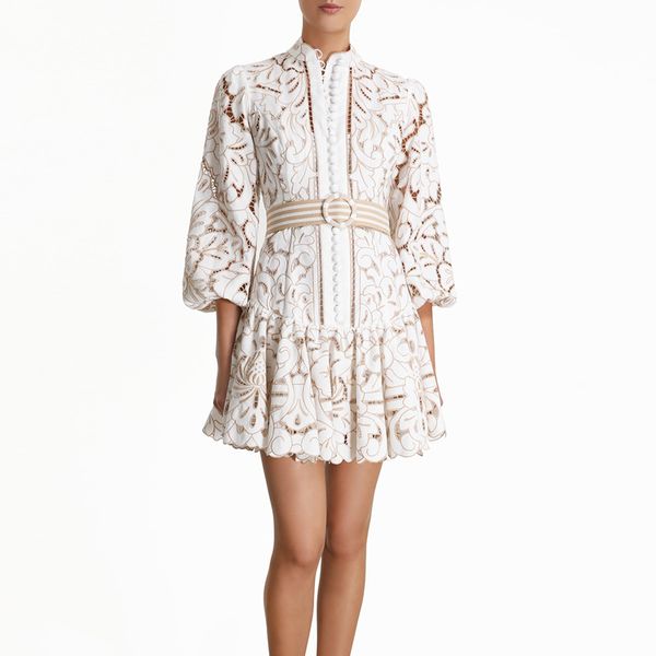 casual dresses runway women 2021 autumn vintage hollow out embroidery puff sleeve belt mini dress ladies party vestidos, Black;gray
casual dresses runway women 2021 autumn vintage hollow out embroidery puff sleeve belt mini dress ladies party vestidos, Black;gray