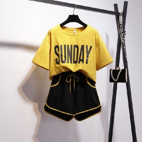 2019 new casual fashion women's two-piece with shorts sportswear o-neck short-sleeved t-shirt + shorts lady two piece set, Gray
2019 new casual fashion women's two-piece with shorts sportswear o-neck short-sleeved t-shirt + shorts lady two piece set, Gray