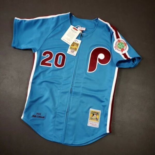 100% stitched mike schmidt mitchell ness 1983 phillies jersey size xs-5xl mens throwbacks basketball jerseys, Gray
100% stitched mike schmidt mitchell ness 1983 phillies jersey size xs-5xl mens throwbacks basketball jerseys, Gray
