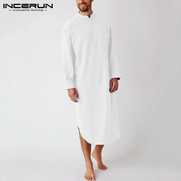 men's sleepwear 2021 men casual sleep robes long sleeve round neck shirts man fashion solid color nightgown comfy nightclothes 5xl, Black;brown
men's sleepwear 2021 men casual sleep robes long sleeve round neck shirts man fashion solid color nightgown comfy nightclothes 5xl, Black;brown