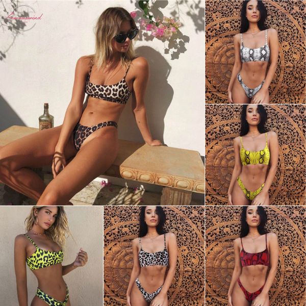 bikini swimwear women leopard serpentine print bikinis two piece swimsuit biquini solid swimming bathing suit beach wear, White;black
bikini swimwear women leopard serpentine print bikinis two piece swimsuit biquini solid swimming bathing suit beach wear, White;black