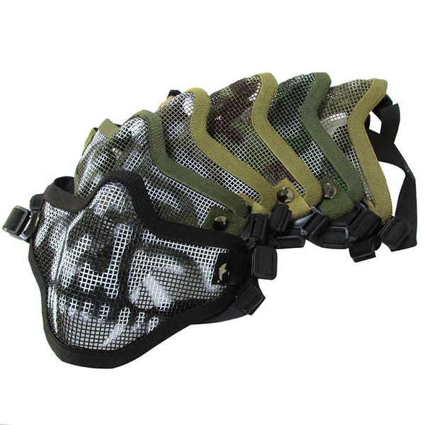 v1 double with half face skull mask cs field face protection cf tactical mouth protection steel wire mesh water gun protective mask
v1 double with half face skull mask cs field face protection cf tactical mouth protection steel wire mesh water gun protective mask