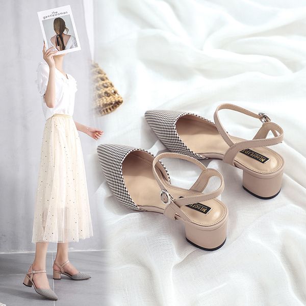 sandals large size 41 mixed color pointed toe shallow shoes woman summer thick high heels sandalias mujer 2021 femme footwear, Black
sandals large size 41 mixed color pointed toe shallow shoes woman summer thick high heels sandalias mujer 2021 femme footwear, Black