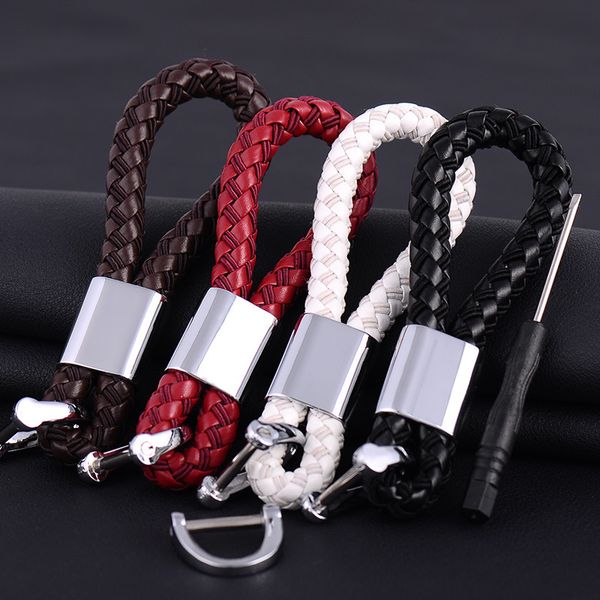 simple leather weave keychain business car key holder fashion bag charm accessories new key chain gift jewelry k1702, Silver
simple leather weave keychain business car key holder fashion bag charm accessories new key chain gift jewelry k1702, Silver