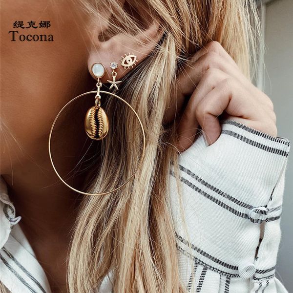charms gold drop earrings summer sea starfish shell eyes hollow geomerty clear crystal stone for women accessories 8421, Golden
charms gold drop earrings summer sea starfish shell eyes hollow geomerty clear crystal stone for women accessories 8421, Golden