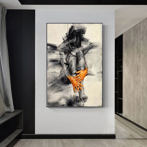 abstract nude woman art figure posters canvas painting black and white wall art picture for living room home decor (no frame
abstract nude woman art figure posters canvas painting black and white wall art picture for living room home decor (no frame