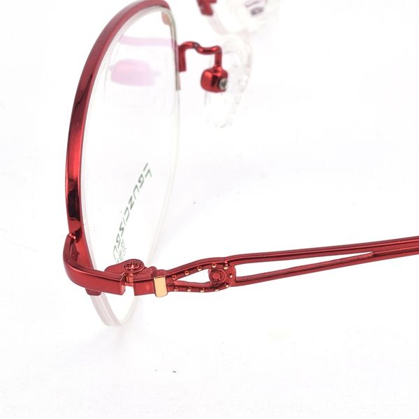 new women's half- korean business metal frame fashion ultra-light glasses glasses steel plate frame oem mixed batch, Silver
new women's half- korean business metal frame fashion ultra-light glasses glasses steel plate frame oem mixed batch, Silver