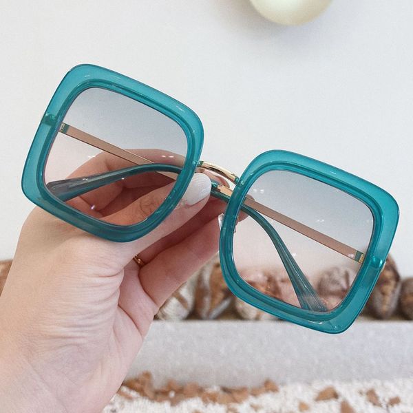vintage alloy suqare green pink sunglasses for women gradient black sun glasses female elegant big shades uv400, White;black
vintage alloy suqare green pink sunglasses for women gradient black sun glasses female elegant big shades uv400, White;black